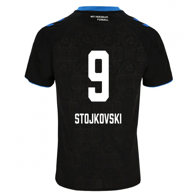 Danxen Mulher Camisola Jakov Stojkovski #9 Preto Branco Vermelho Principal 2026/27 Camisa