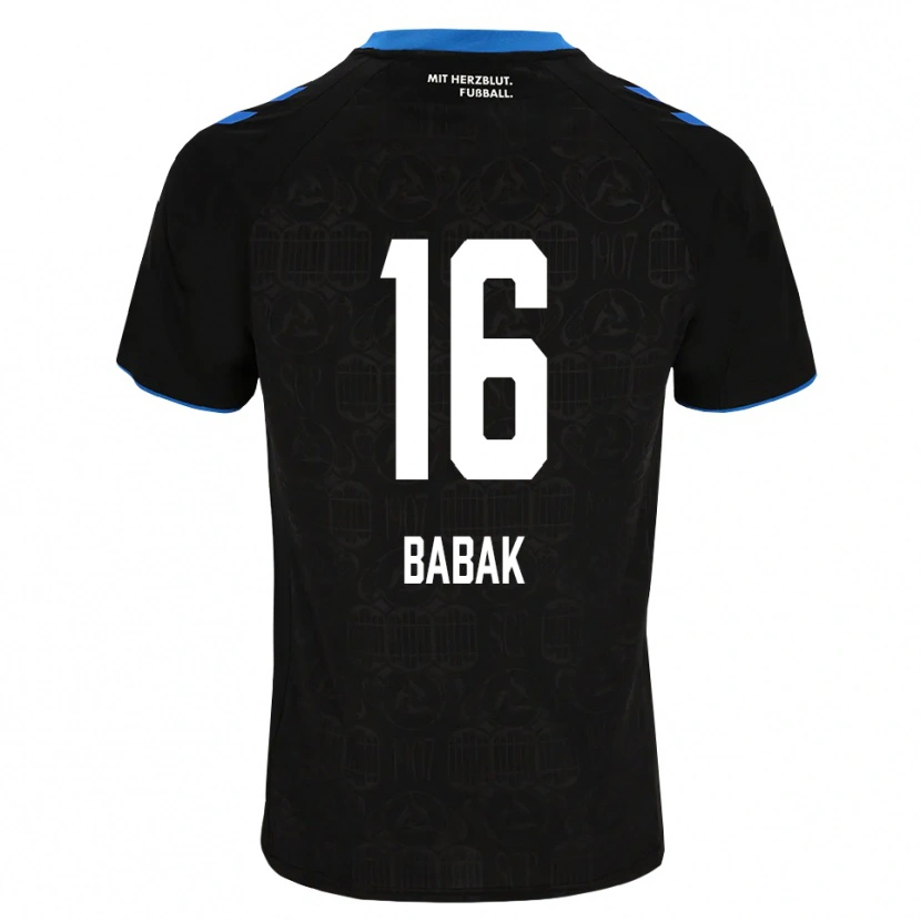 Danxen Mulher Camisola Fedir Babak #16 Preto Branco Vermelho Principal 2026/27 Camisa