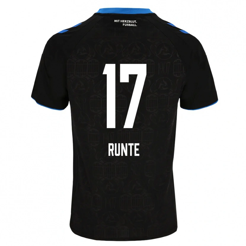 Danxen Mulher Camisola Marlon Runte #17 Preto Branco Vermelho Principal 2026/27 Camisa