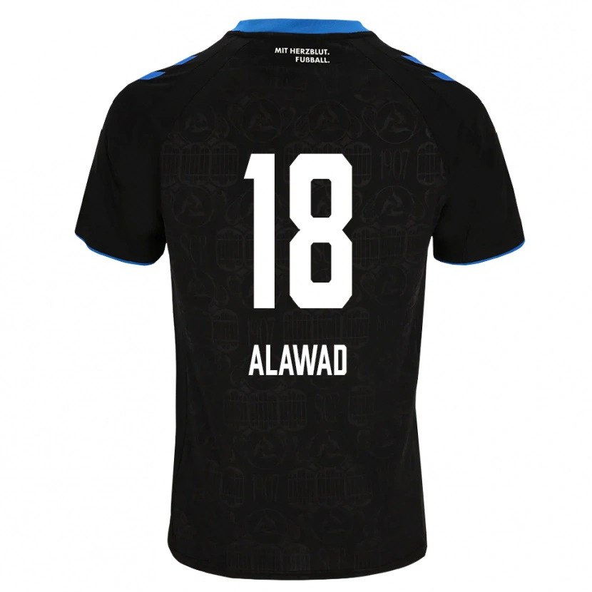 Danxen Mulher Camisola Ali Alawad #18 Preto Branco Vermelho Principal 2026/27 Camisa