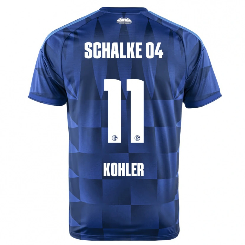 Danxen Mulher Camisola Marlon Kohler #11 Azul Escuro Amarelo Branco Principal 2026/27 Camisa