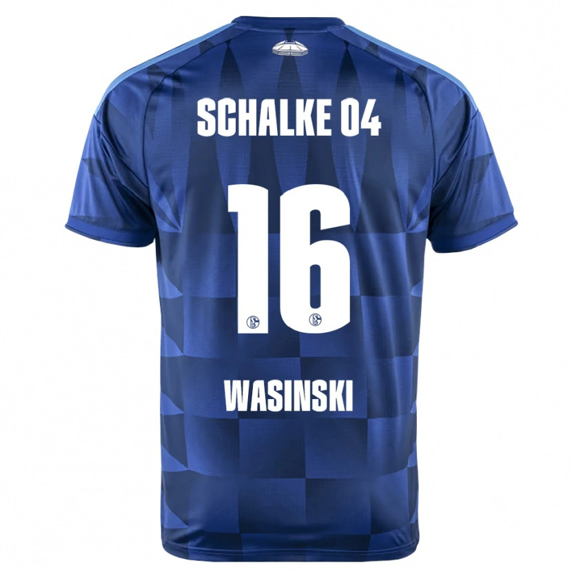 Danxen Mulher Camisola Martin Wasinski #16 Azul Escuro Amarelo Branco Principal 2026/27 Camisa