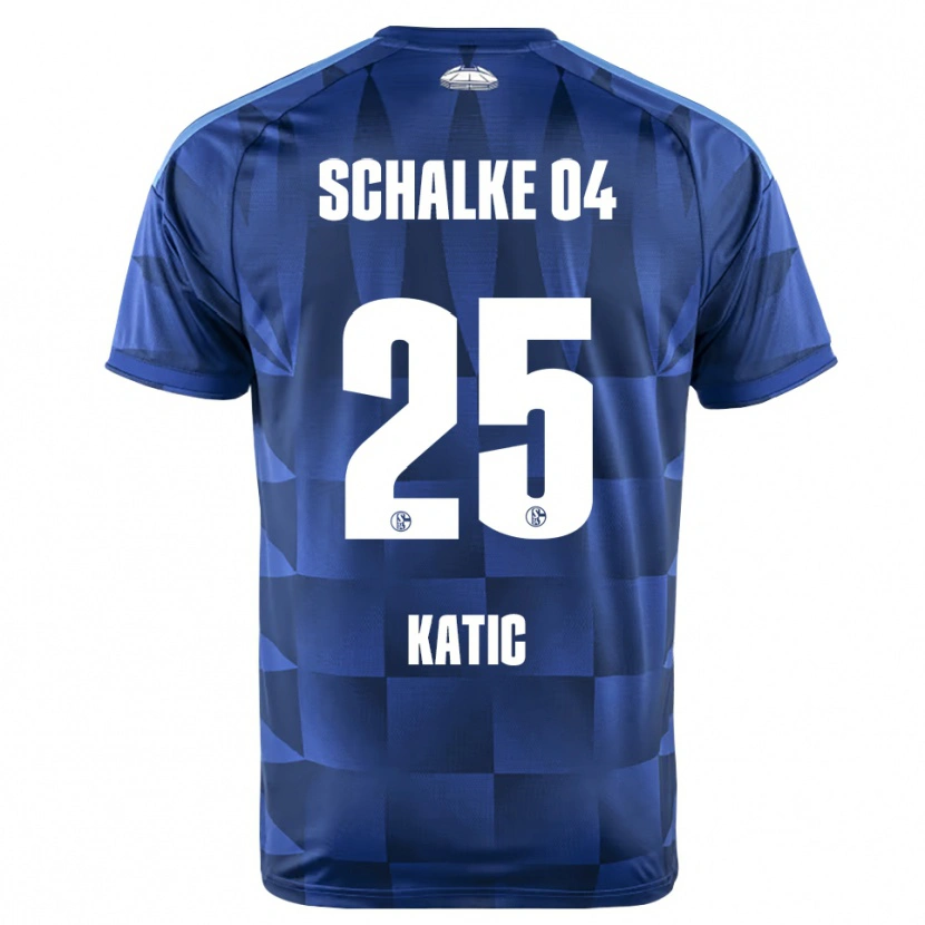 Danxen Mulher Camisola Nikola Katic #25 Azul Escuro Amarelo Branco Principal 2026/27 Camisa