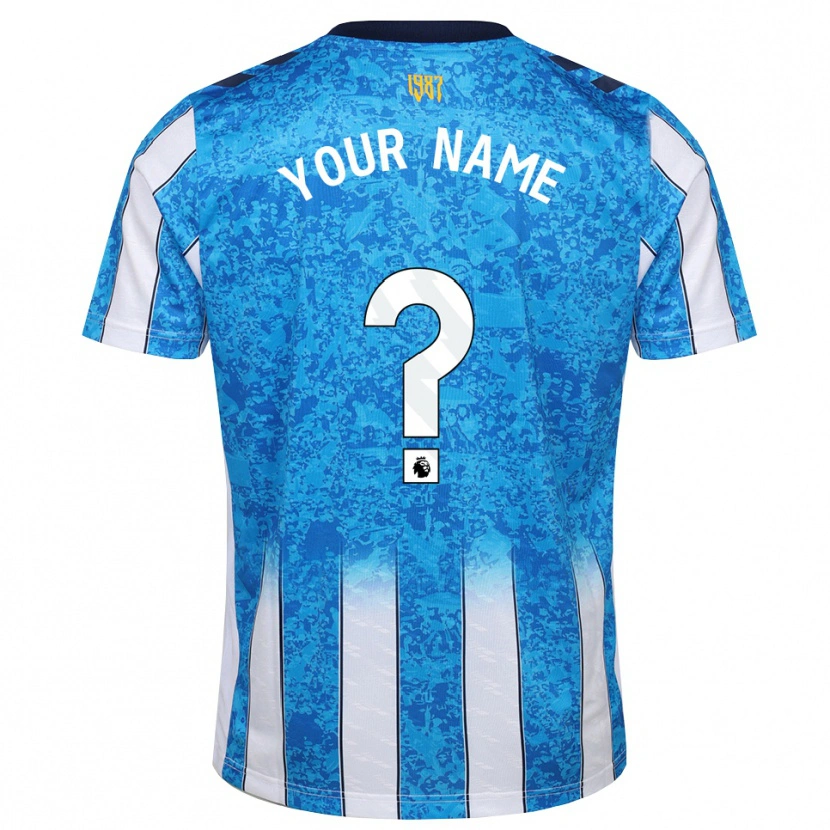 Danxen Mulher Camisola Seu Nome #0 Branco Azul Laranja Principal 2026/27 Camisa