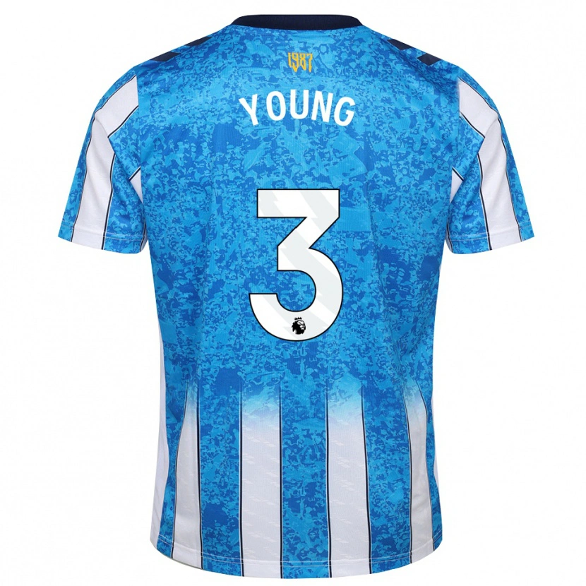 Danxen Mulher Camisola Shay Young #3 Branco Azul Laranja Principal 2026/27 Camisa