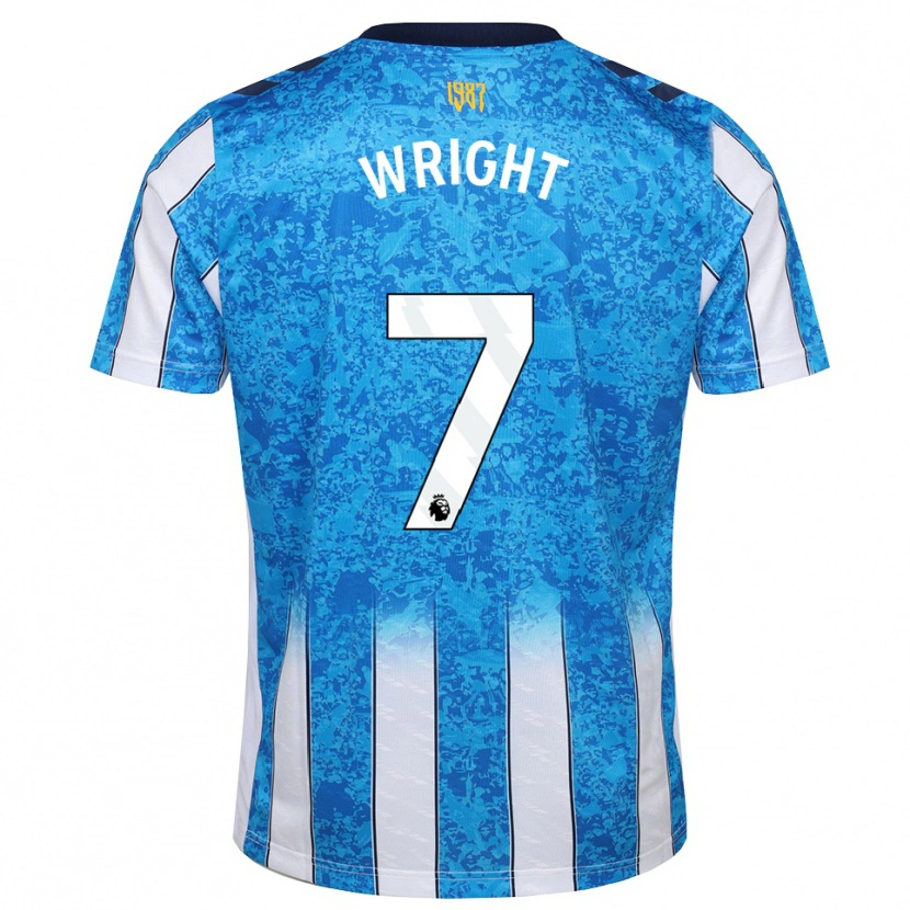 Danxen Mulher Camisola Alfie Wright #7 Branco Azul Laranja Principal 2026/27 Camisa