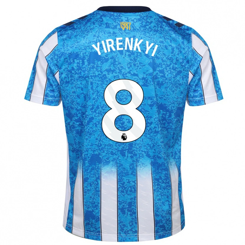 Danxen Mulher Camisola Caleb Yirenkyi #8 Branco Azul Laranja Principal 2026/27 Camisa