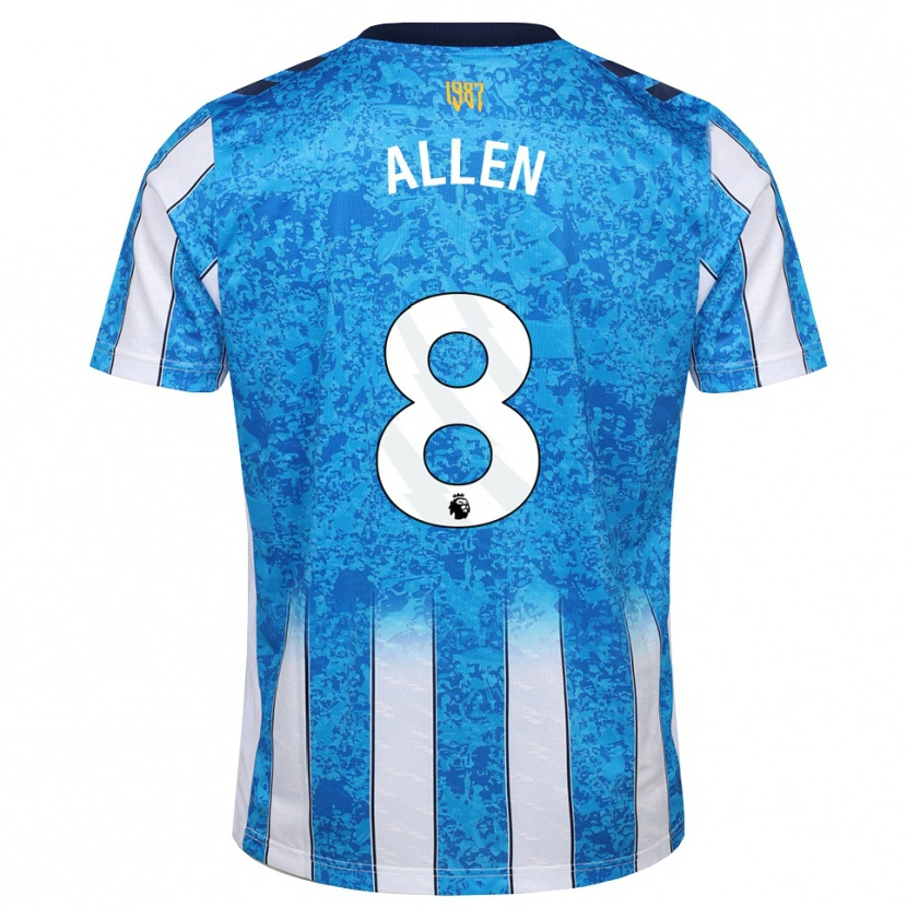 Danxen Mulher Camisola Jamie Allen #8 Branco Azul Laranja Principal 2026/27 Camisa