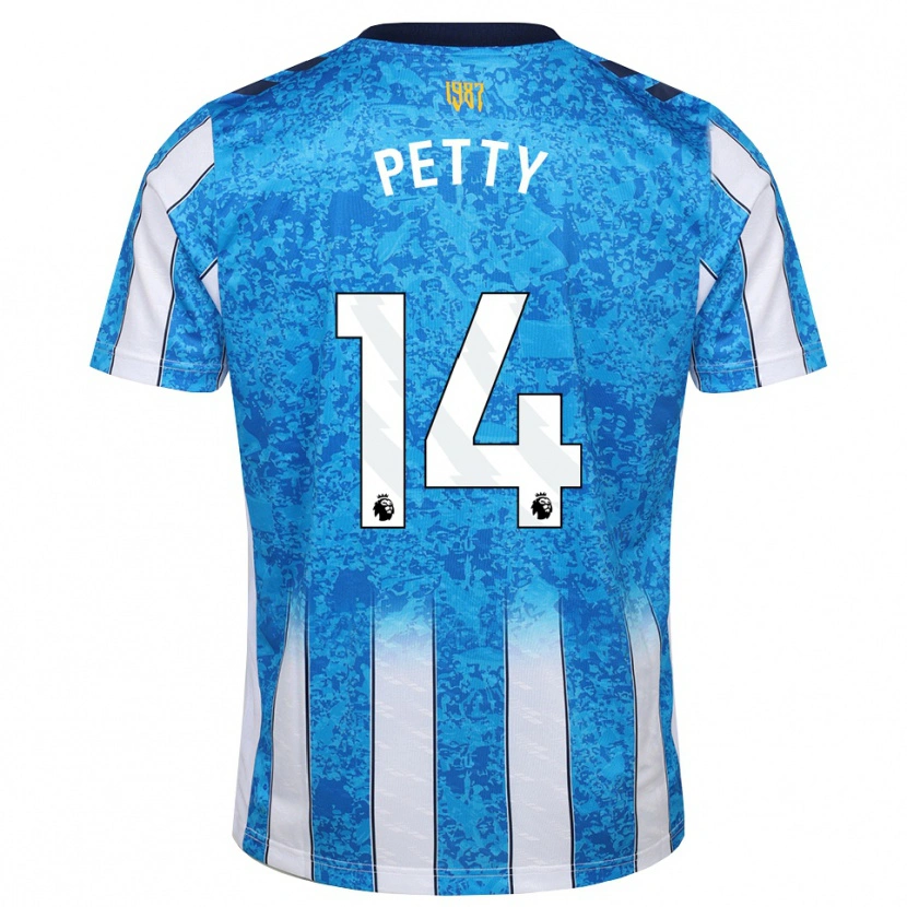 Danxen Mulher Camisola Billy Petty #14 Branco Azul Laranja Principal 2026/27 Camisa