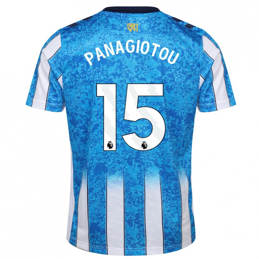 Danxen Mulher Camisola Constantine Panagiotou #15 Branco Azul Laranja Principal 2026/27 Camisa