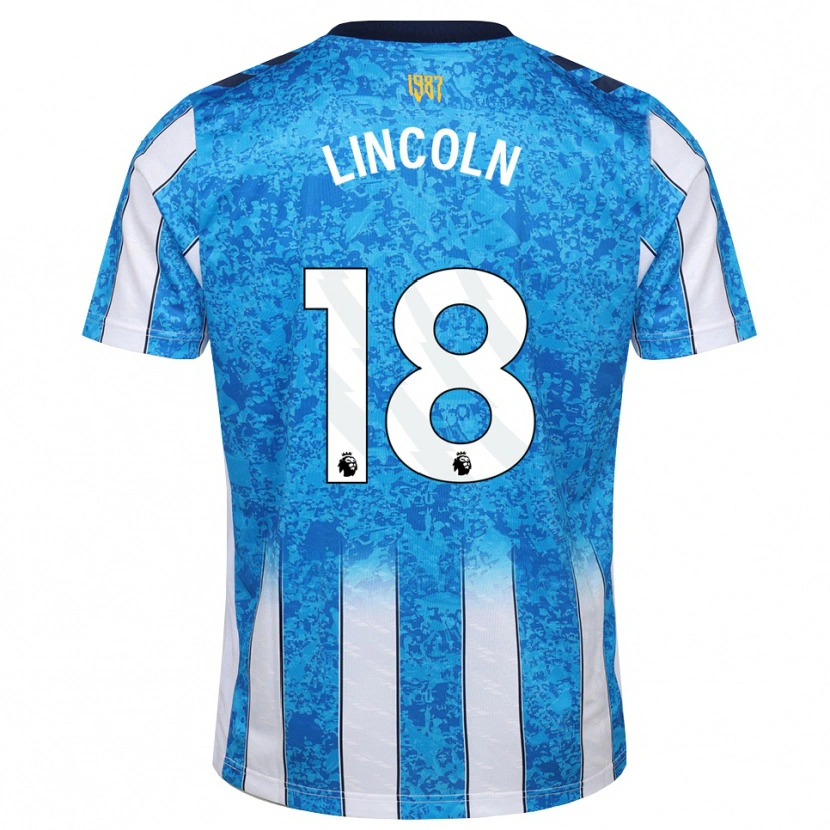 Danxen Mulher Camisola Khavarni Lincoln #18 Branco Azul Laranja Principal 2026/27 Camisa