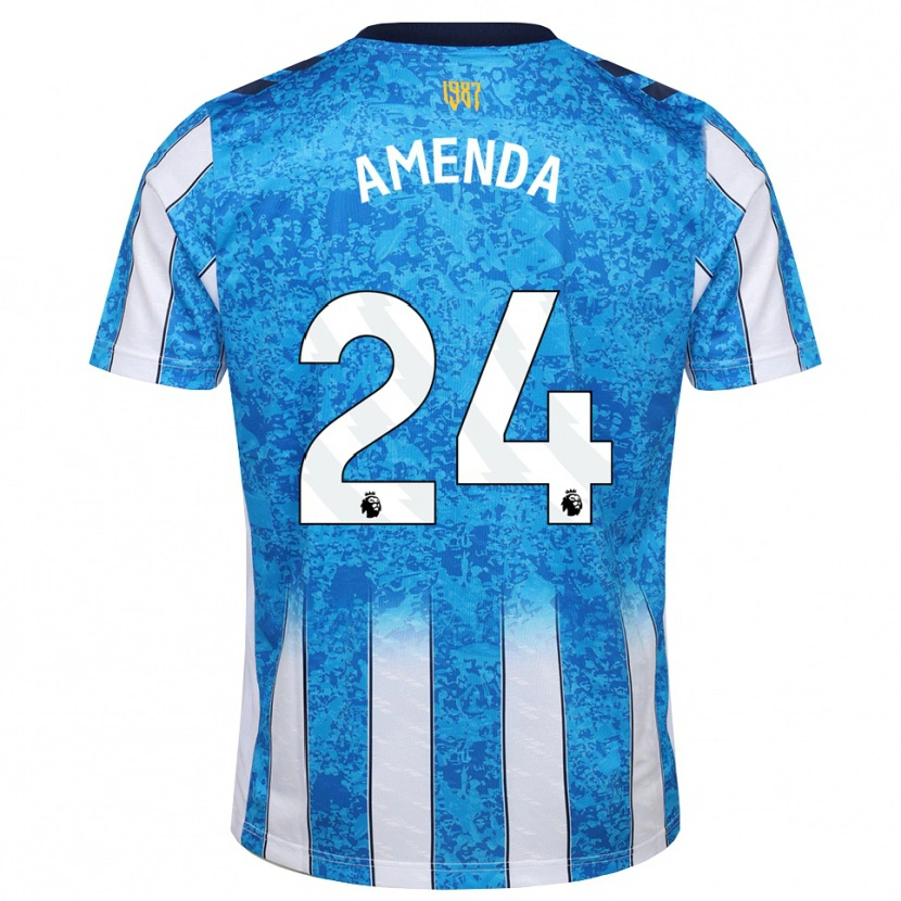 Danxen Mulher Camisola Aurèle Amenda #24 Branco Azul Laranja Principal 2026/27 Camisa