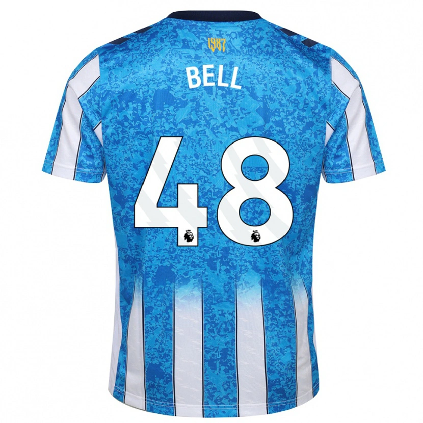 Danxen Mulher Camisola Luke Bell #48 Branco Azul Laranja Principal 2026/27 Camisa