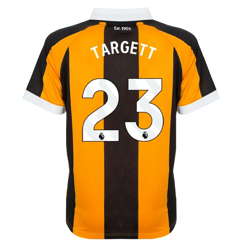 Danxen Mulher Camisola Matt Targett #23 Laranja Preto Branco Principal 2026/27 Camisa