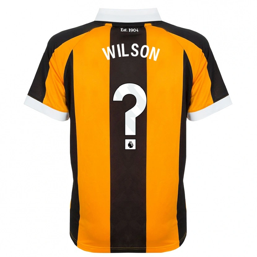 Danxen Mulher Camisola George Wilson #0 Laranja Preto Branco Principal 2026/27 Camisa