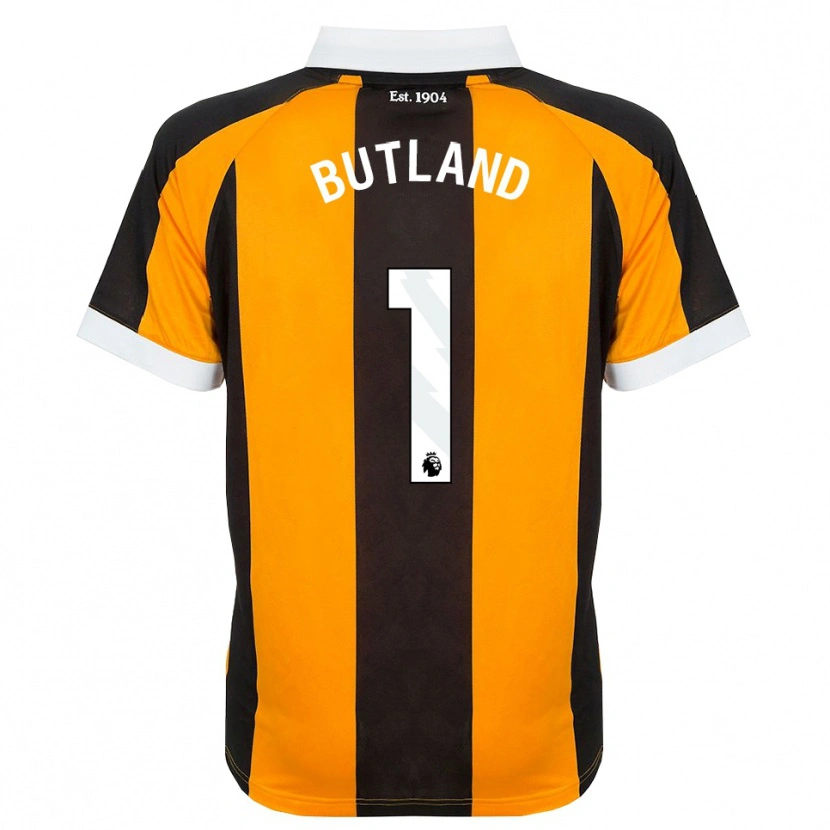 Danxen Mulher Camisola Jack Butland #1 Laranja Preto Branco Principal 2026/27 Camisa