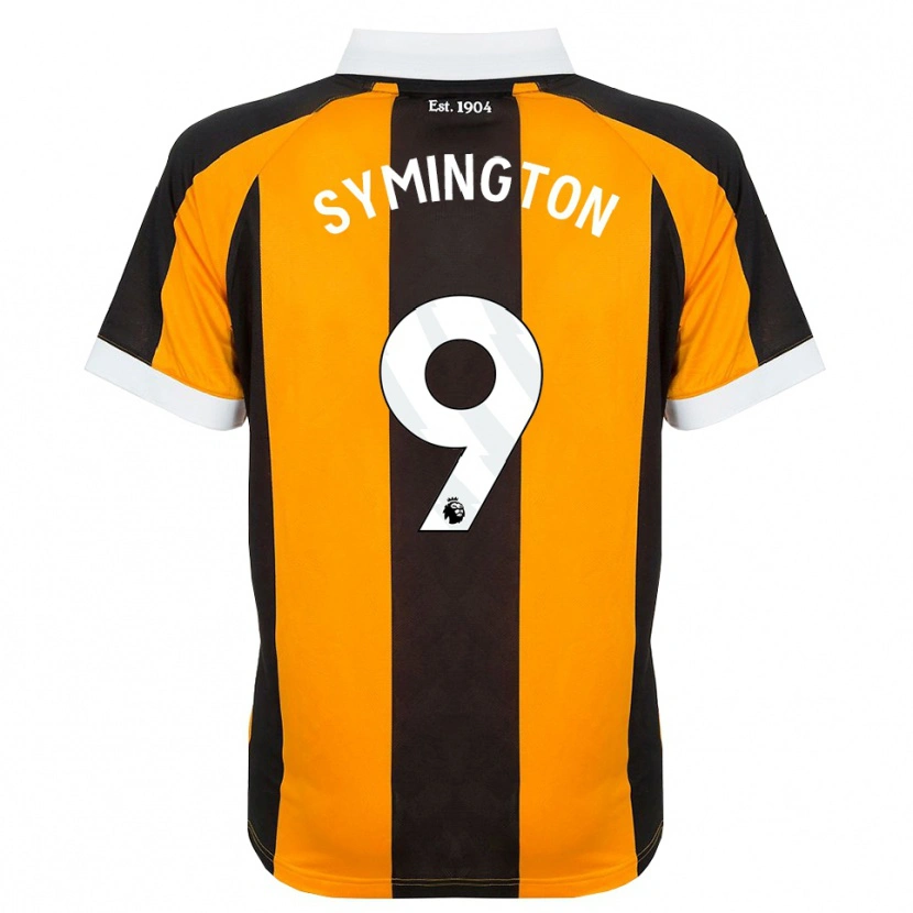 Danxen Mulher Camisola Jo Symington #9 Laranja Preto Branco Principal 2026/27 Camisa