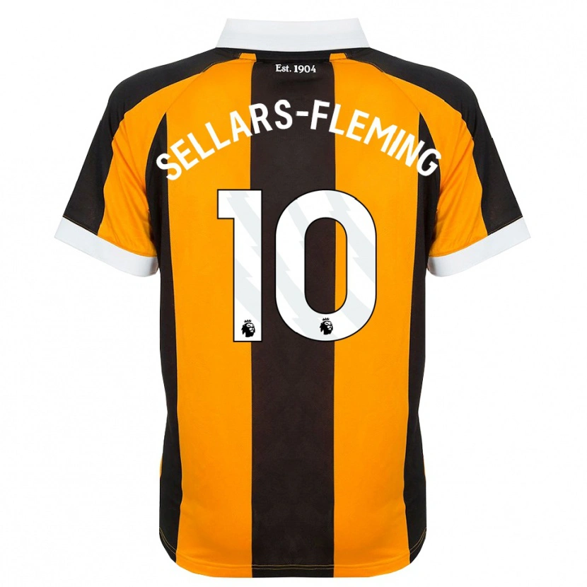 Danxen Mulher Camisola Tyrell Sellars-Fleming #10 Laranja Preto Branco Principal 2026/27 Camisa