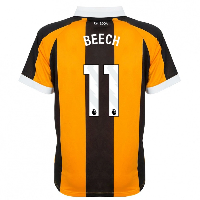 Danxen Mulher Camisola Rebecca Beech #11 Laranja Preto Branco Principal 2026/27 Camisa