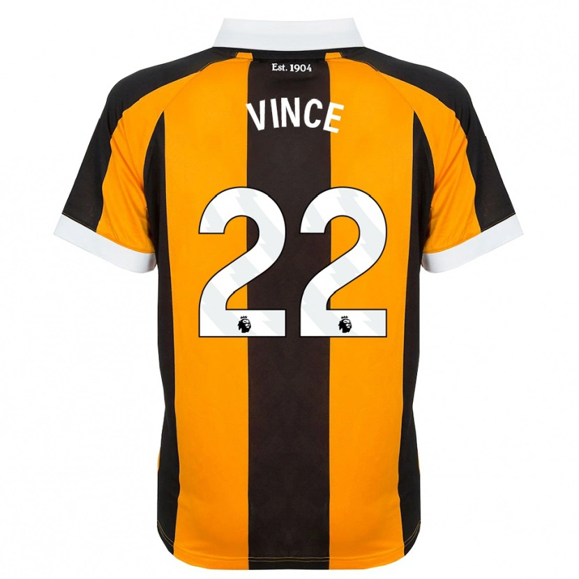 Danxen Mulher Camisola Anna Vince #22 Laranja Preto Branco Principal 2026/27 Camisa