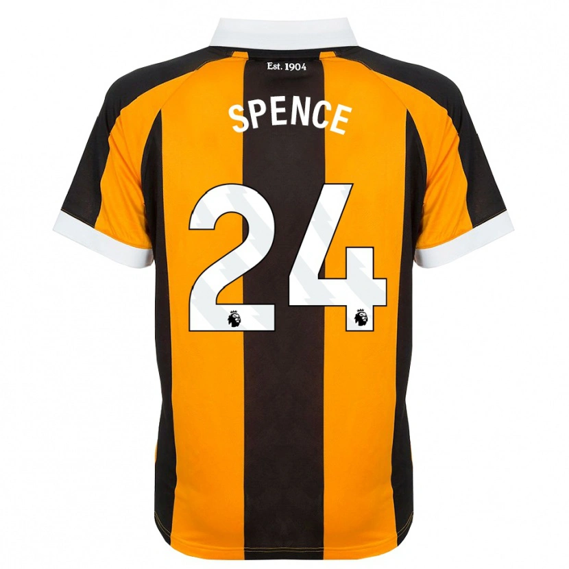Danxen Mulher Camisola Emily Spence #24 Laranja Preto Branco Principal 2026/27 Camisa