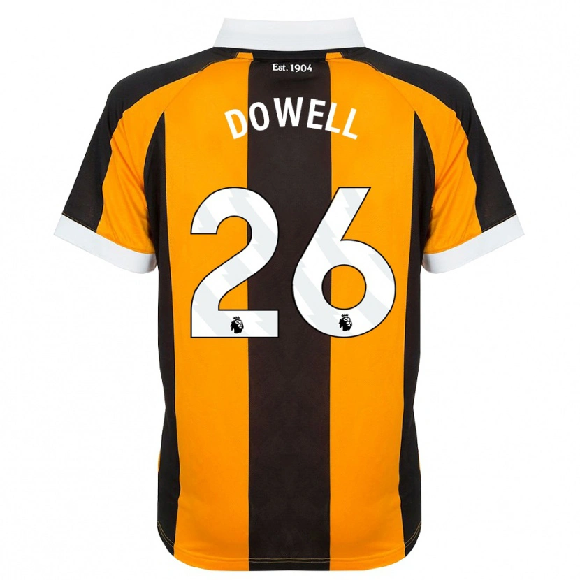 Danxen Mulher Camisola Kieran Dowell #26 Laranja Preto Branco Principal 2026/27 Camisa