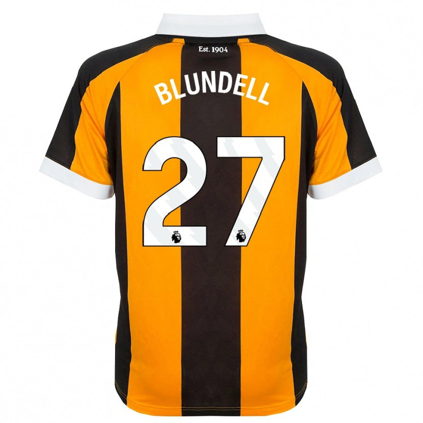 Danxen Mulher Camisola Maddie Blundell #27 Laranja Preto Branco Principal 2026/27 Camisa