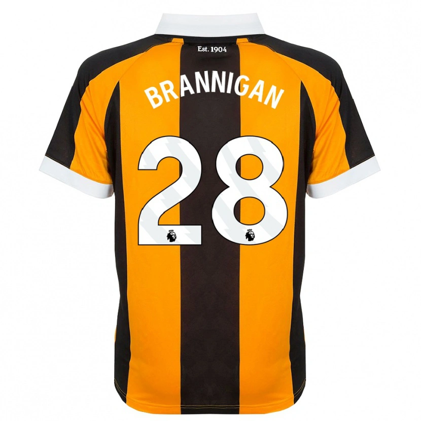 Danxen Mulher Camisola Aoife Brannigan #28 Laranja Preto Branco Principal 2026/27 Camisa