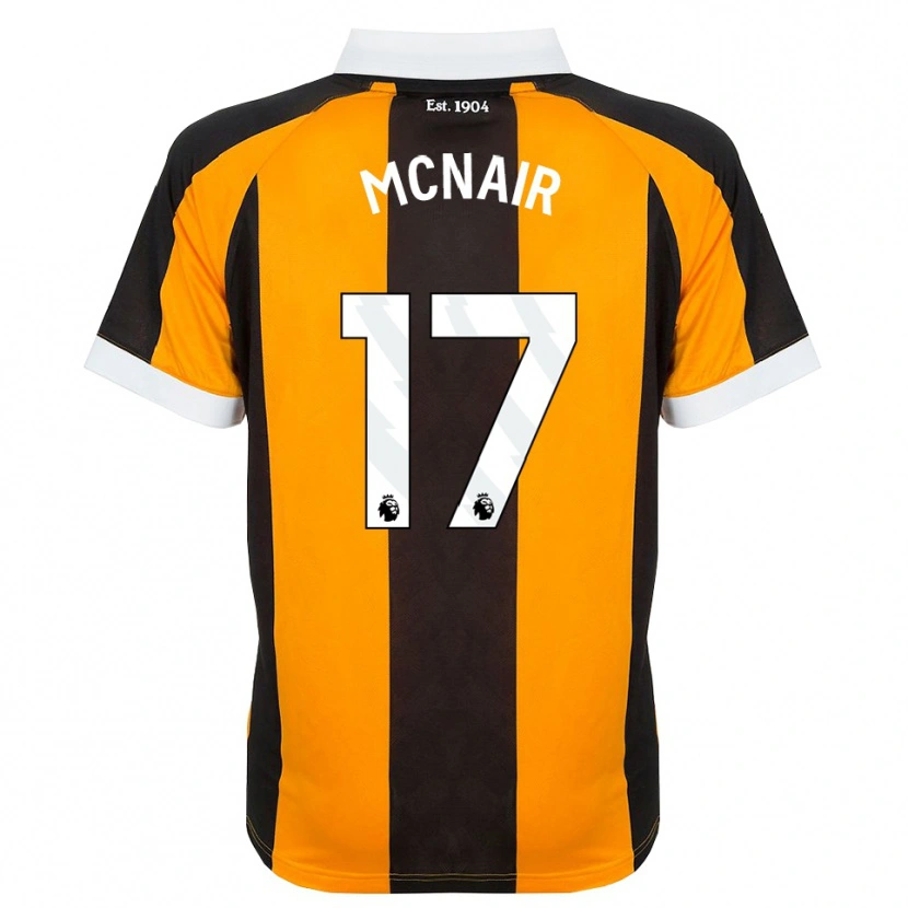 Danxen Mulher Camisola Paddy Mcnair #17 Laranja Preto Branco Principal 2026/27 Camisa