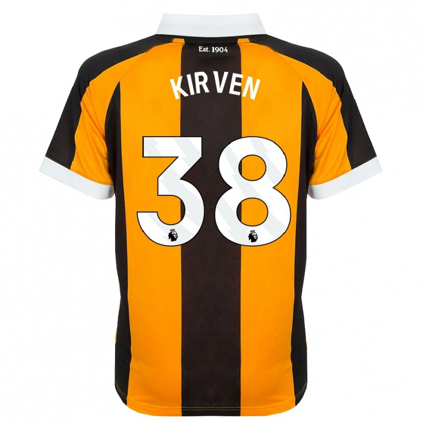 Danxen Mulher Camisola Tess Kirven #38 Laranja Preto Branco Principal 2026/27 Camisa