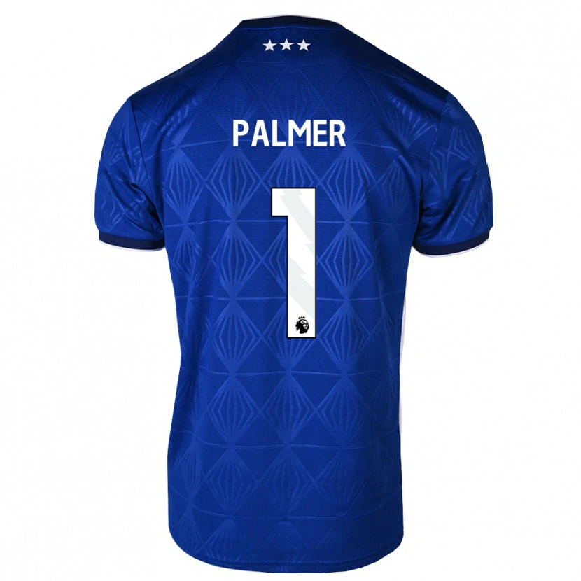 Danxen Mulher Camisola Alex Palmer #1 Azul Médio Branco Vermelho Principal 2026/27 Camisa