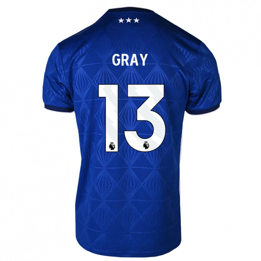 Danxen Mulher Camisola Henry Gray #13 Azul Médio Branco Vermelho Principal 2026/27 Camisa