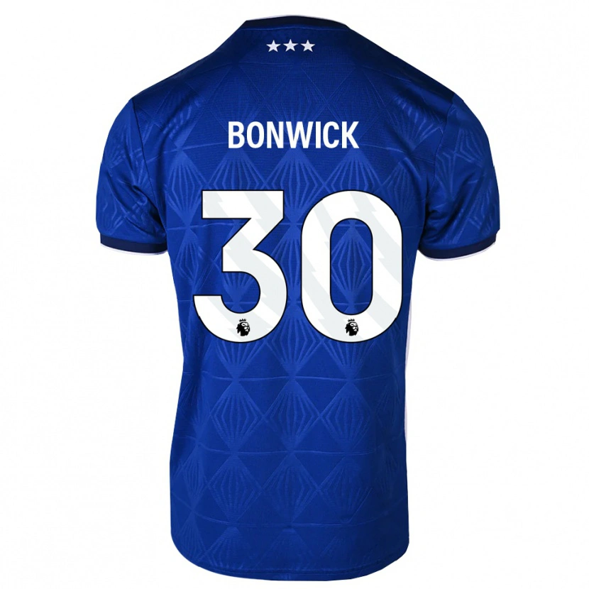 Danxen Mulher Camisola Kaci-Jai Bonwick #30 Azul Médio Branco Vermelho Principal 2026/27 Camisa