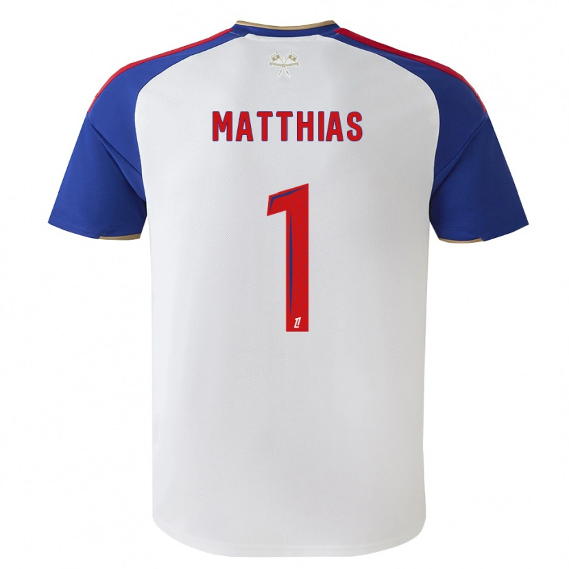Danxen Mulher Camisola Matthias Da Silva #1 Azul Real Vermelho Branco Principal 2026/27 Camisa