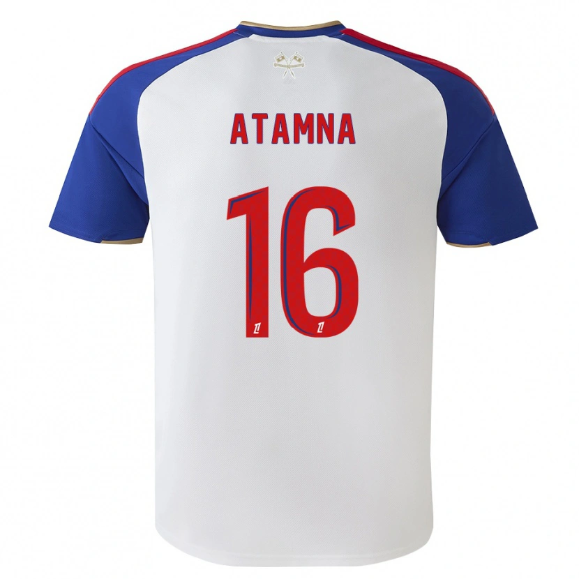 Danxen Mulher Camisola Zaki Atamna #16 Azul Real Vermelho Branco Principal 2026/27 Camisa