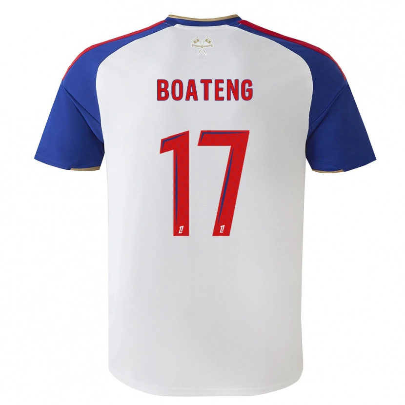 Danxen Mulher Camisola Jerome Boateng #17 Azul Real Vermelho Branco Principal 2026/27 Camisa