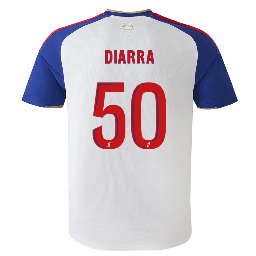 Danxen Mulher Camisola Lassine Diarra #50 Azul Real Vermelho Branco Principal 2026/27 Camisa