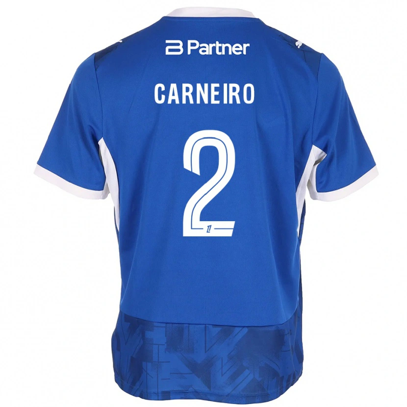 Danxen Mulher Camisola Enisio Carneiro #2 Azul Médio Branco Principal 2026/27 Camisa