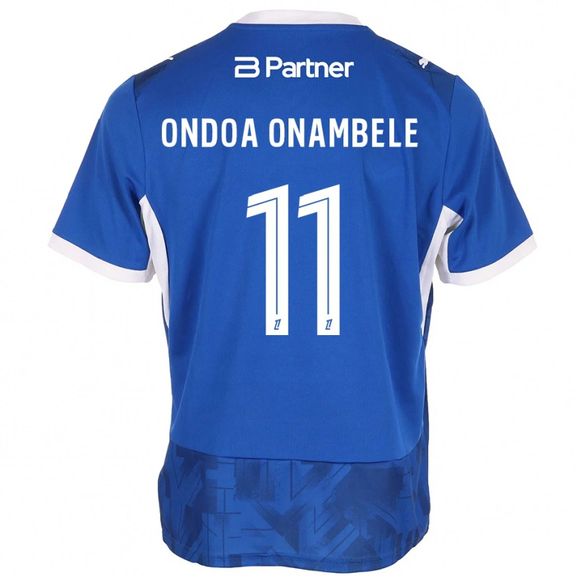 Danxen Mulher Camisola Fred Ondoa Onambele #11 Azul Médio Branco Principal 2026/27 Camisa