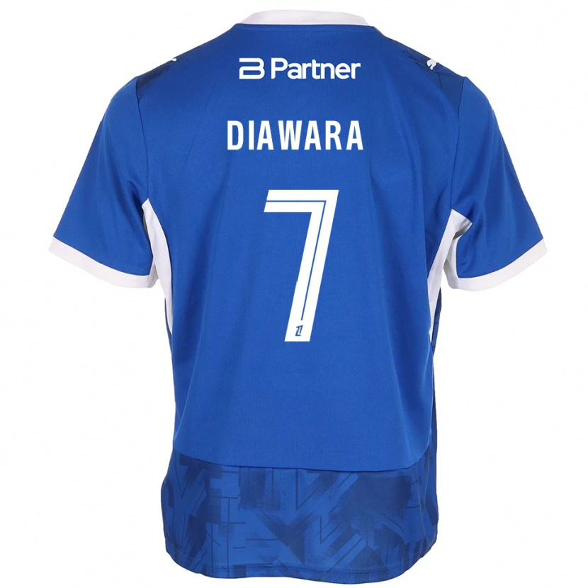 Danxen Mulher Camisola Kandet Diawara #7 Azul Médio Branco Principal 2026/27 Camisa