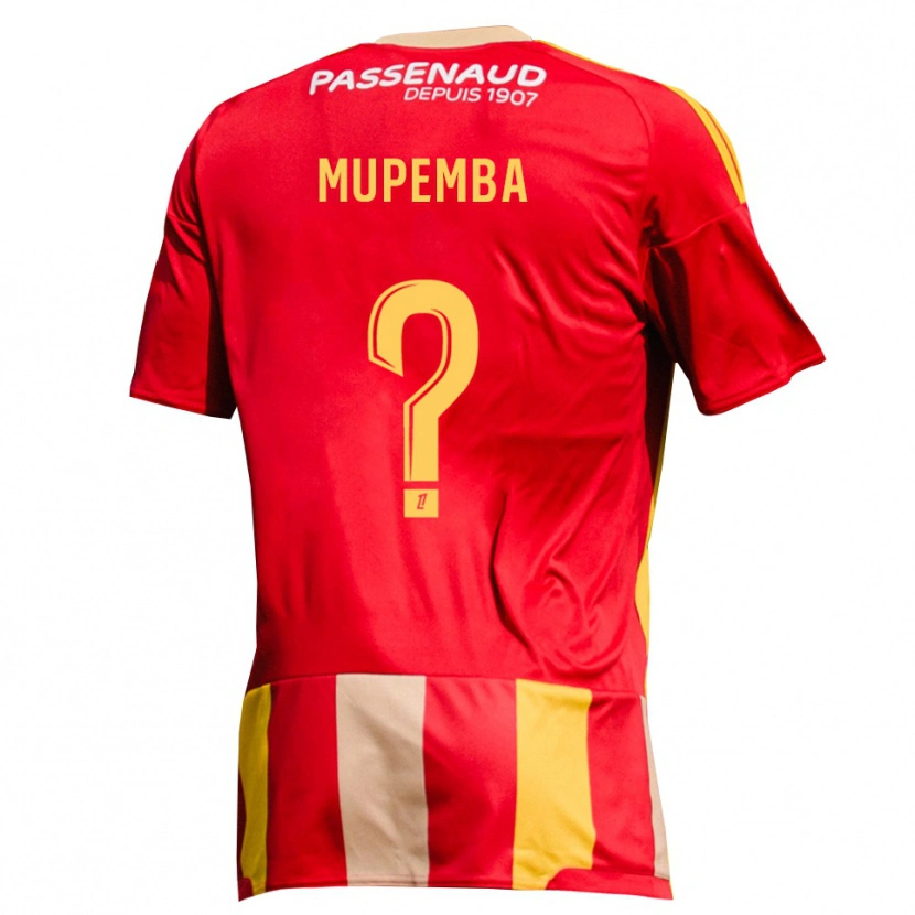 Danxen Mulher Camisola Aaron Mupemba #0 Amarelo Vermelho Verde Principal 2026/27 Camisa