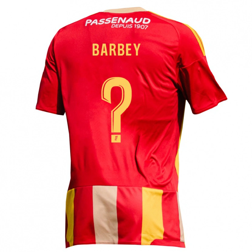 Danxen Mulher Camisola Eliott Barbey #0 Amarelo Vermelho Verde Principal 2026/27 Camisa