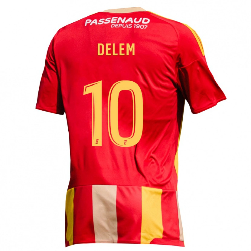 Danxen Mulher Camisola Noah Delem #10 Amarelo Vermelho Verde Principal 2026/27 Camisa