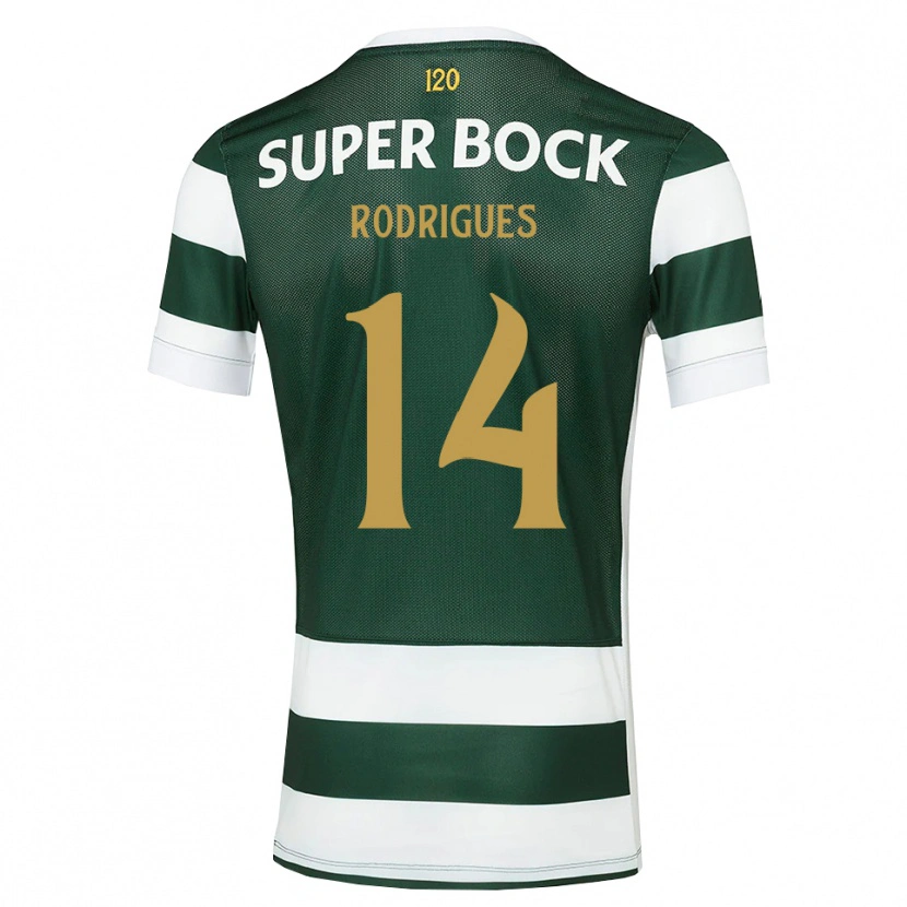 Danxen Mulher Camisola Paulo Rodrigues #14 Darkslategray Branco Principal 2026/27 Camisa