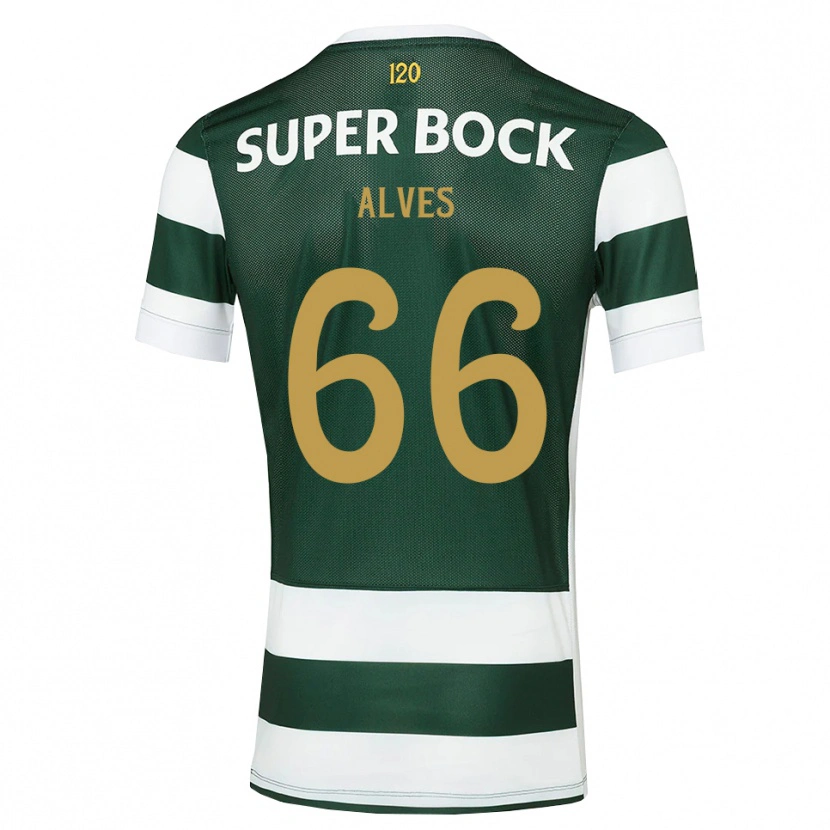Danxen Mulher Camisola Miguel Alves #66 Darkslategray Branco Principal 2026/27 Camisa