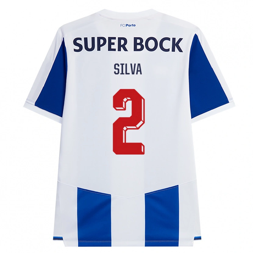 Danxen Mulher Camisola Marco Silva #2 Azul Branco Vermelho Principal 2026/27 Camisa