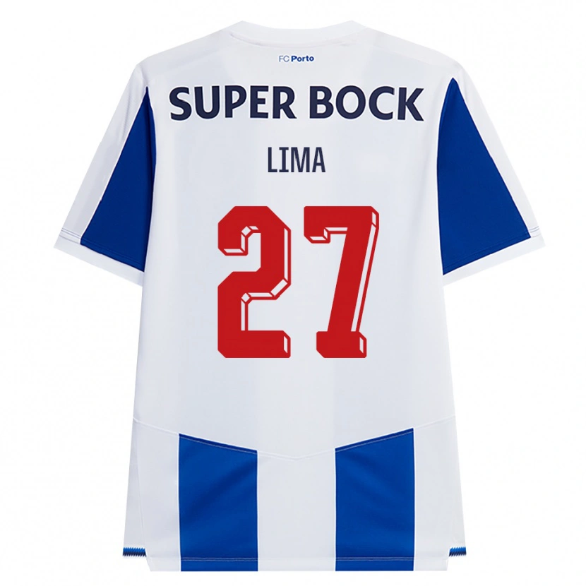 Danxen Mulher Camisola Cláudia Lima #27 Azul Branco Vermelho Principal 2026/27 Camisa