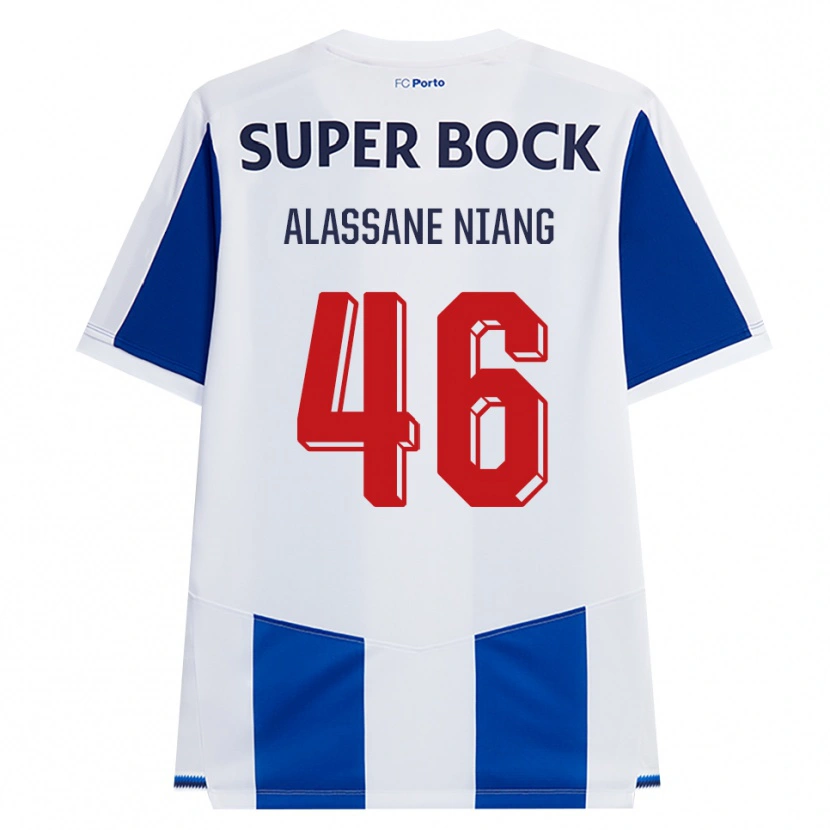 Danxen Mulher Camisola Mame Alassane Niang #46 Azul Branco Vermelho Principal 2026/27 Camisa