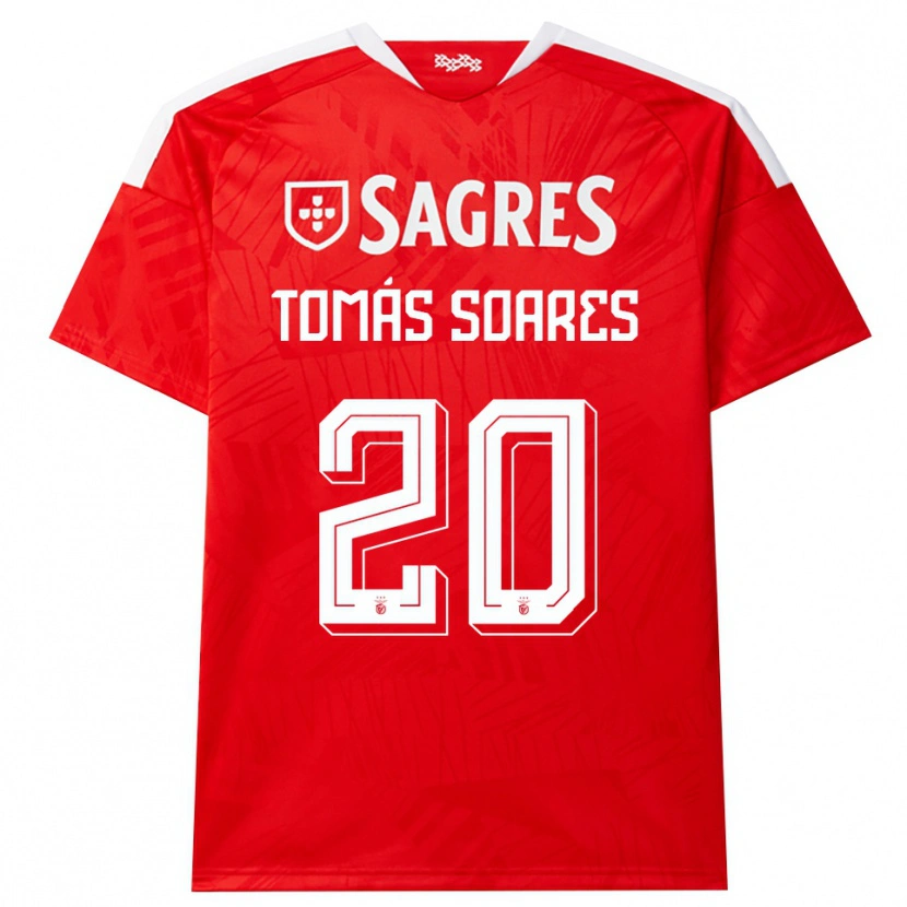 Danxen Mulher Camisola Tomás Soares #20 Vermelho Branco Amarelo Principal 2026/27 Camisa