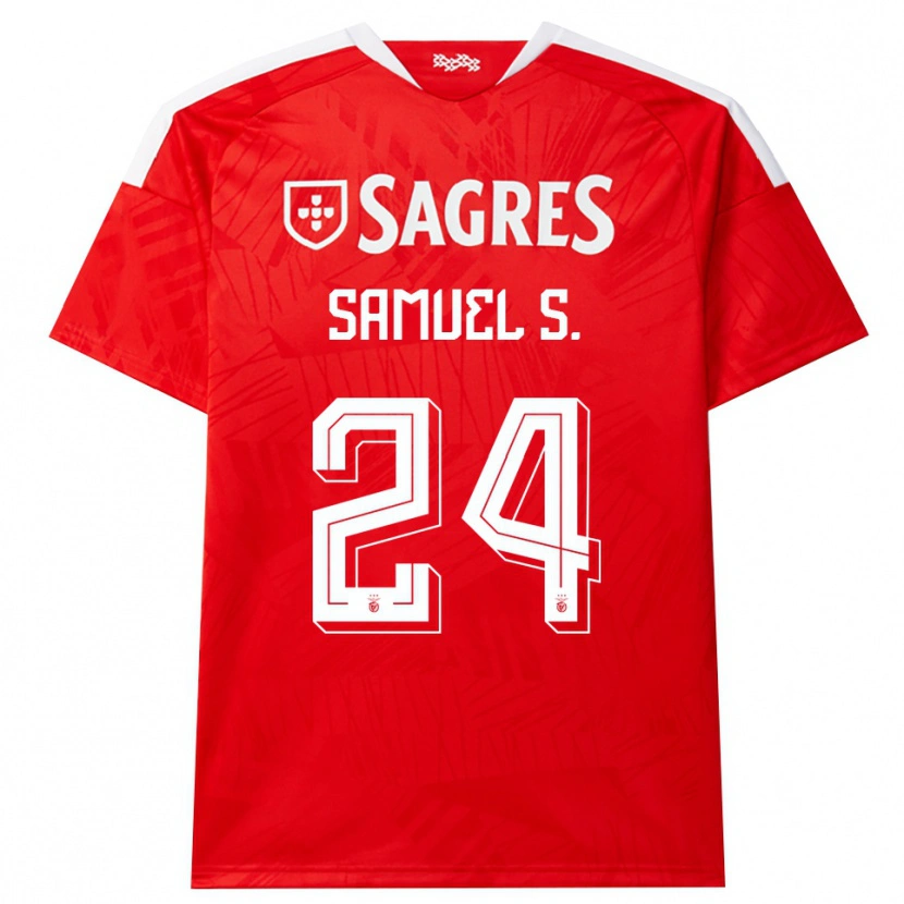Danxen Mulher Camisola Samuel Soares #24 Vermelho Branco Amarelo Principal 2026/27 Camisa